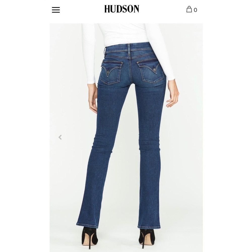 Hudson boot cut jeans mid-rise